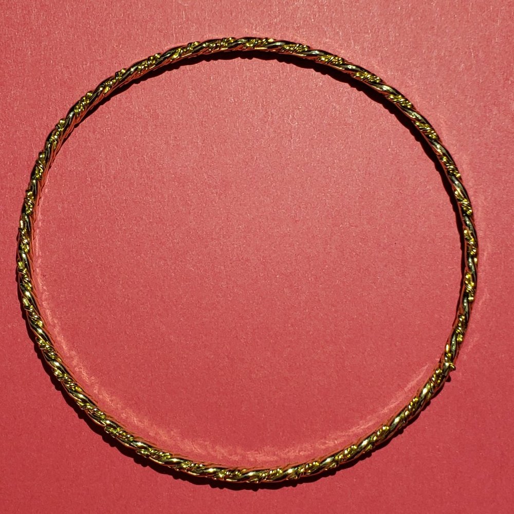Gold Hoop Bracelet